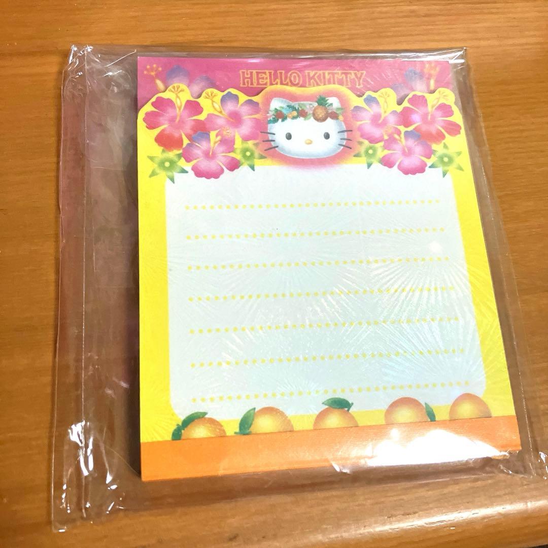 ハローキティ　ハイビスカス　ダイカットメモ帳　　激レア★