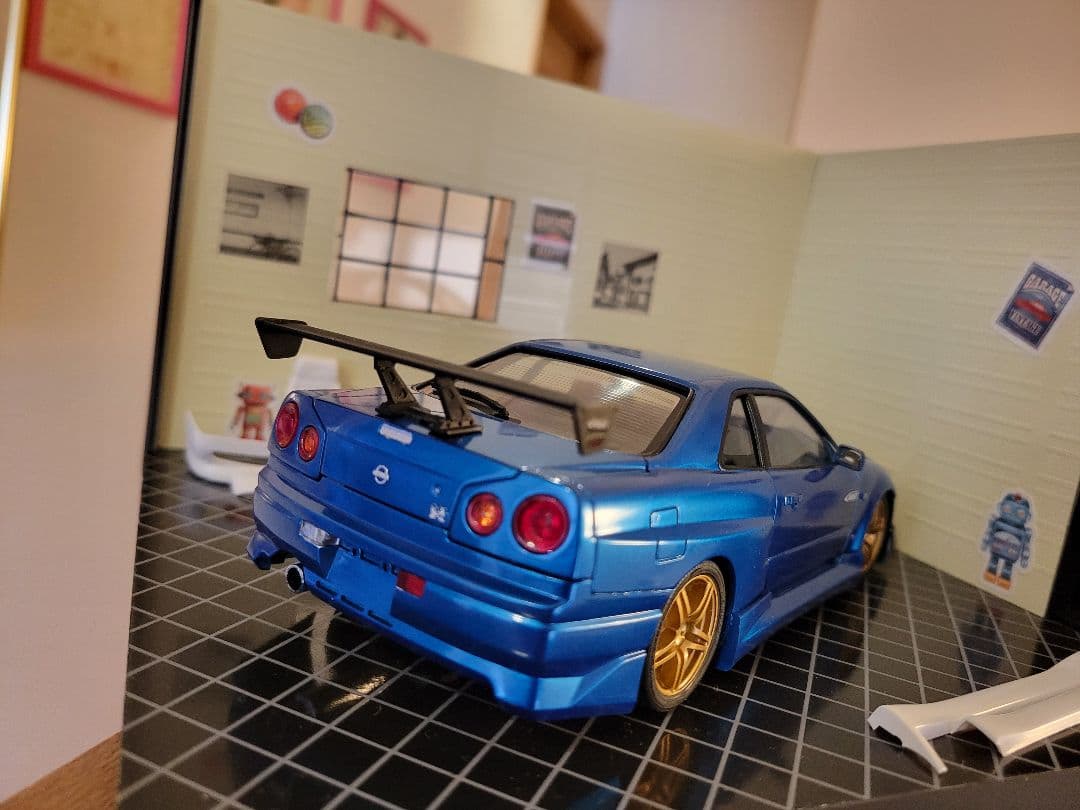 スカイライン　プラモデル完成品