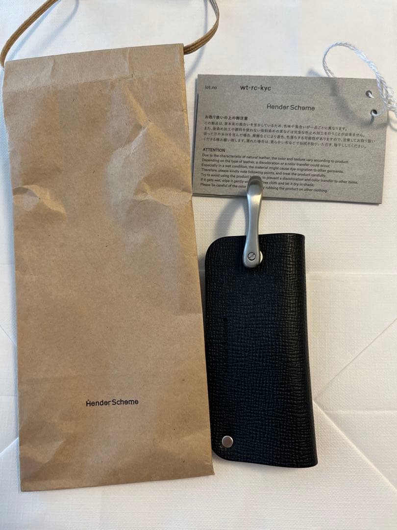 エンダースキーマー　Hender Scheme ブラック キーケース