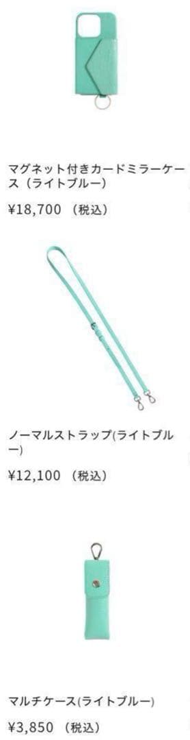 新品未使用iPhone15Proケース・ストラップ・リップケースami鈴木亜美