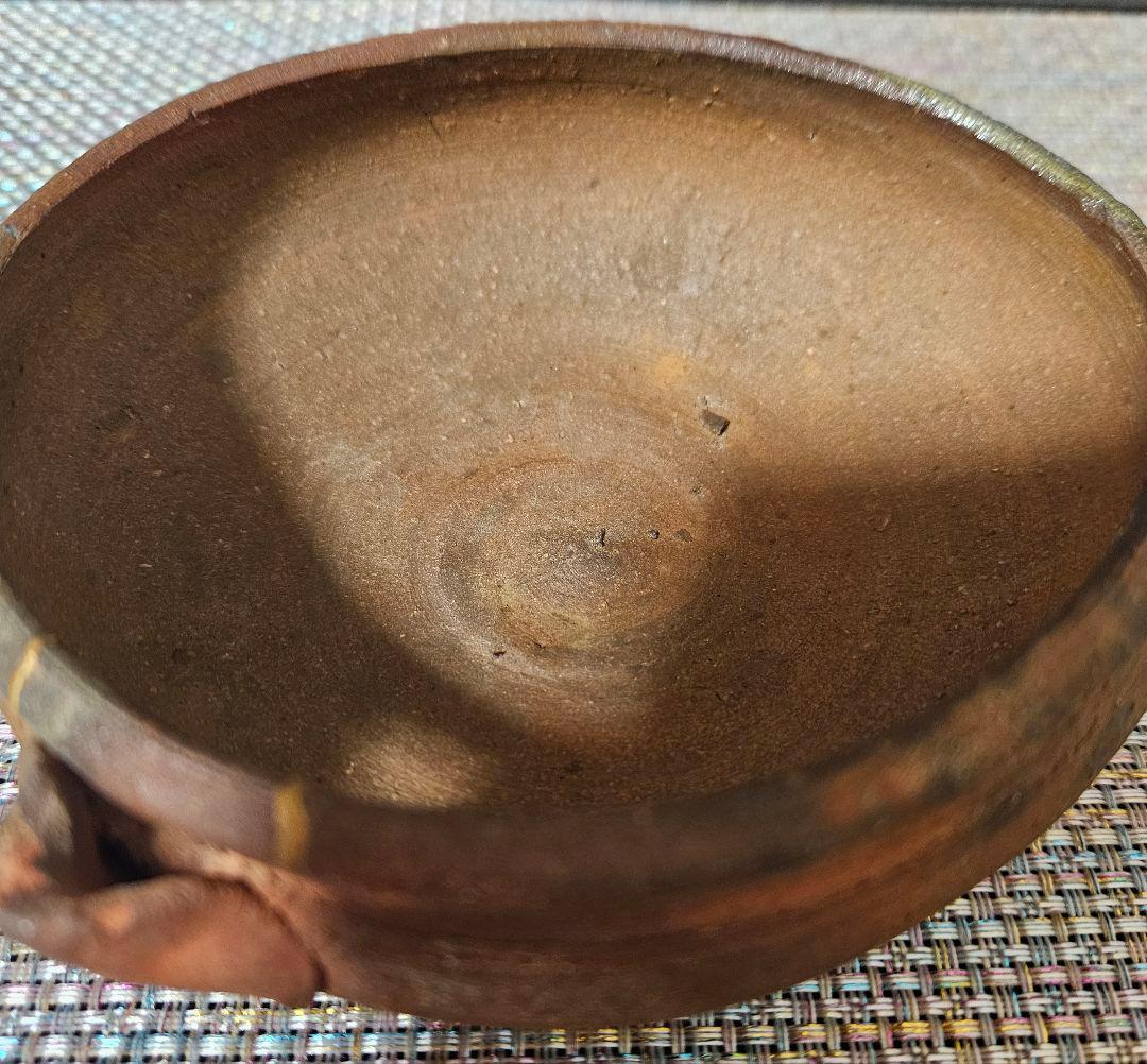 室町〜江戸初期　古備前　片口　酒次　 片口茶碗　伝世時代箱　最大径13.9cm