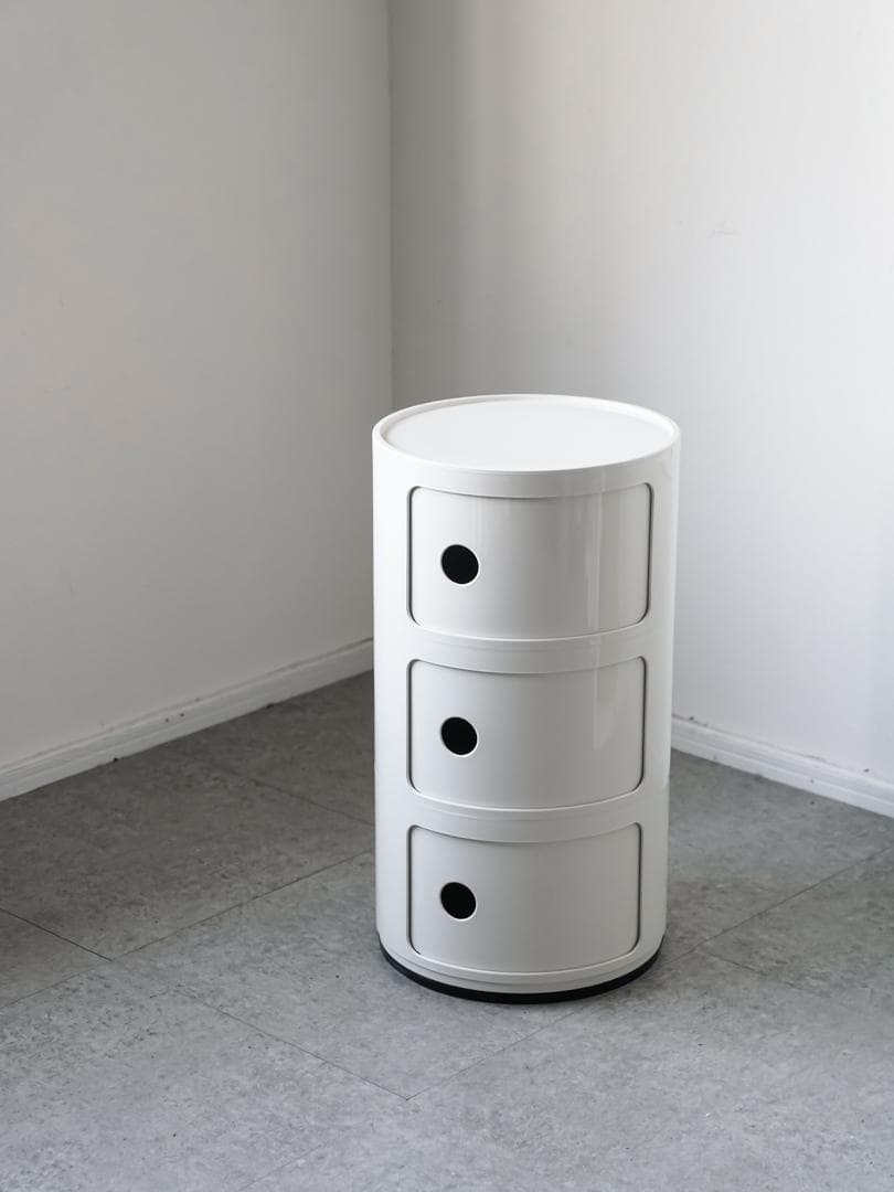 Kartell \"コンポニビリ\" 正規品 3段 ホワイト ミッドセンチュリー