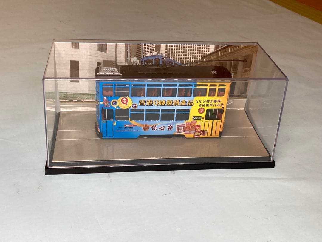 香港 2階建路面電車「保心安 香港百年名碑」模型　1500台限定版