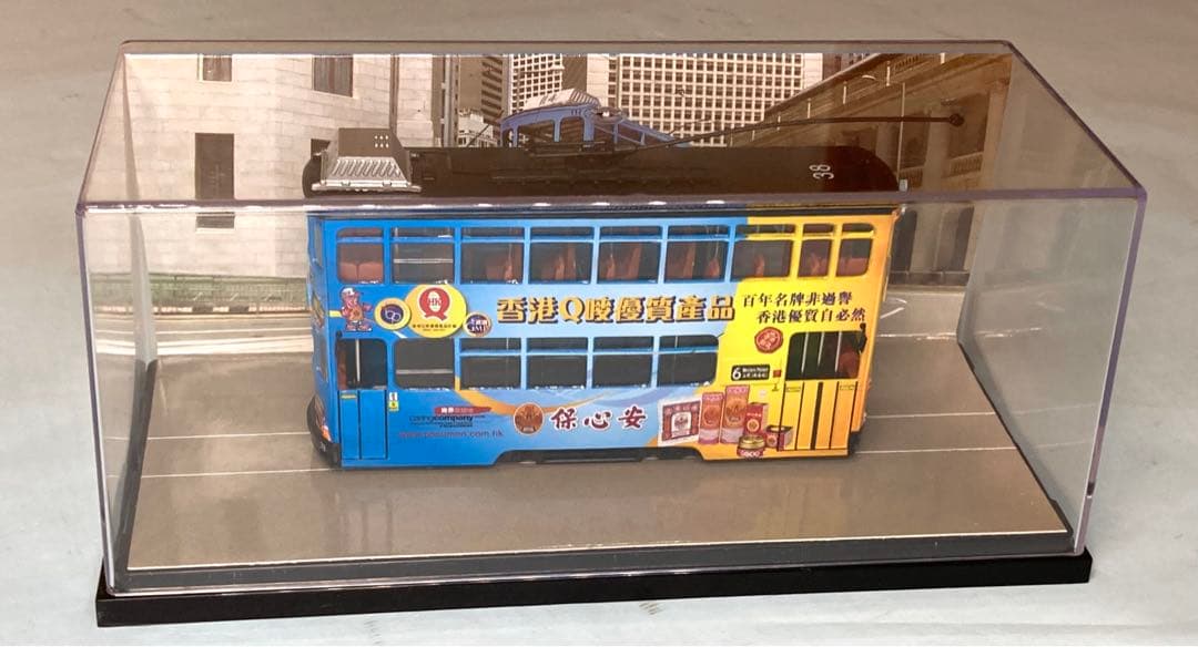 香港 2階建路面電車「保心安 香港百年名碑」模型　1500台限定版