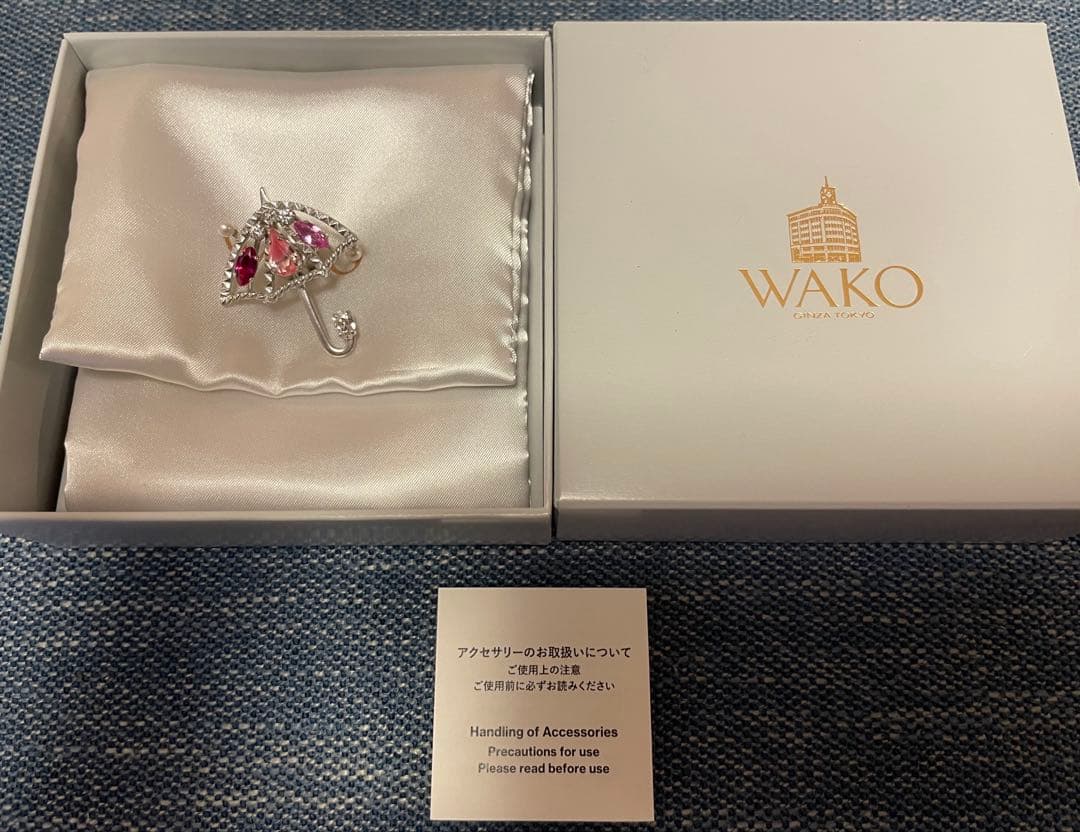 和光　WAKO プティ　コリエ　ピンブローチ　パラピュイ　ピンク