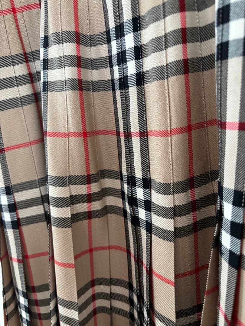BURBERRY バーバリー 巻きスカート プリーツ膝下