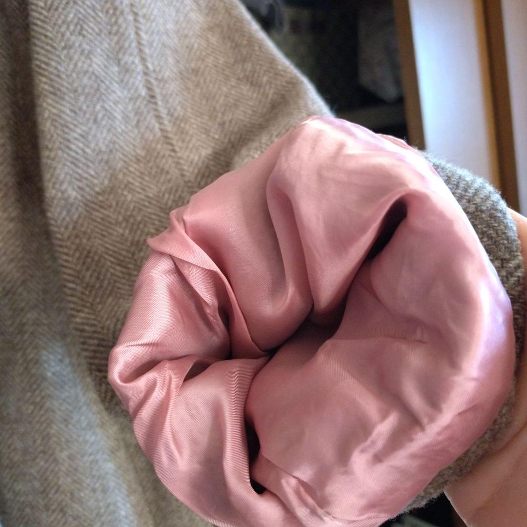 NOLLEYS ヘリンボーン チェスターコート＆ブルーマフラー付き