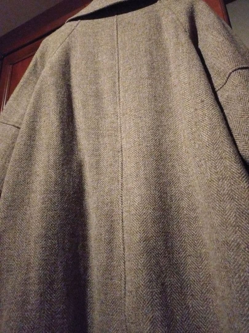 NOLLEYS ヘリンボーン チェスターコート＆ブルーマフラー付き