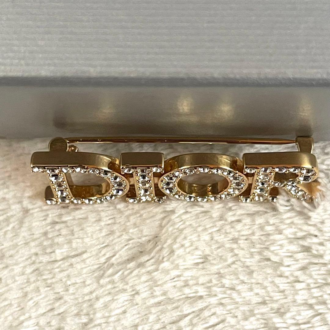 【TeTu 様】Dior ブローチ ラインストーン ゴールド金具