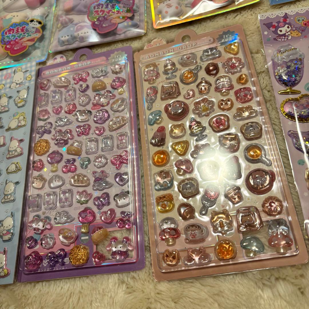 シール　まとめ売り　シール帳　ボンボンドロップシール　キティ　マイメロ　シナモン