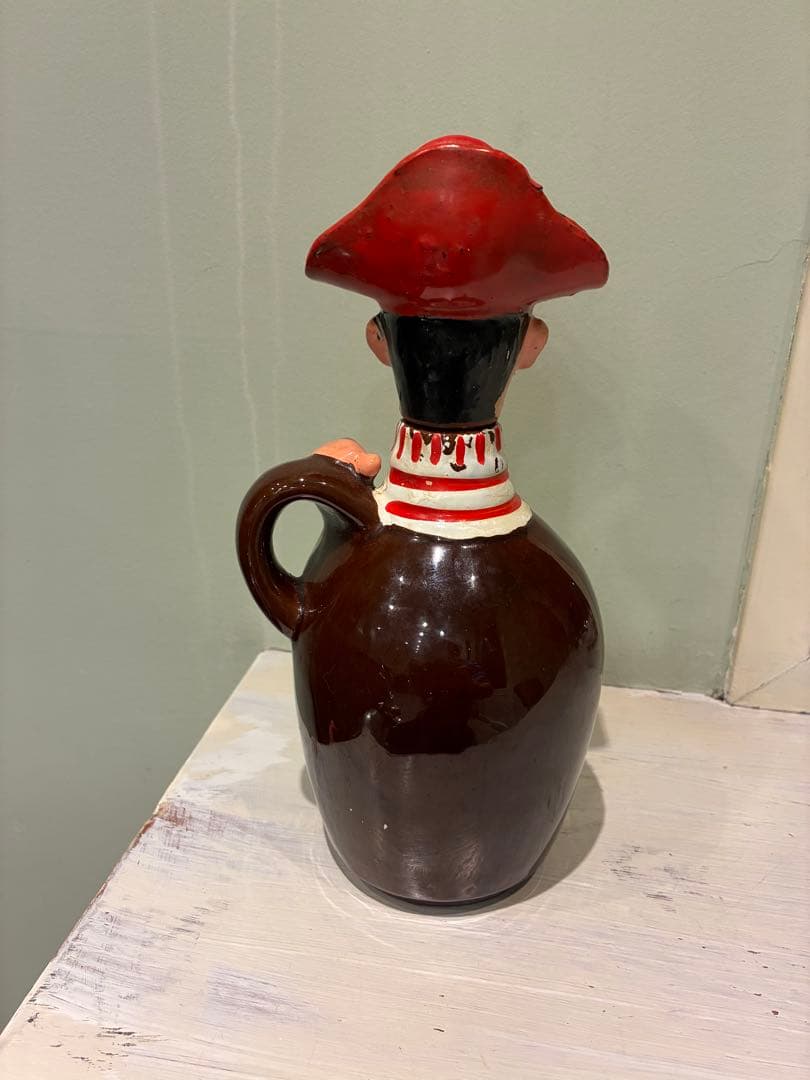 ビンテージ50s スカル　髑髏　骸骨　海賊　パイレーツ　デカンタ　Japan