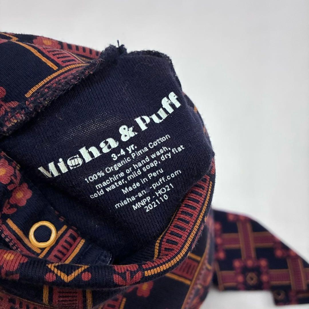 Misha and Puff花鉄　ピマコットンタートルネック　3-4y