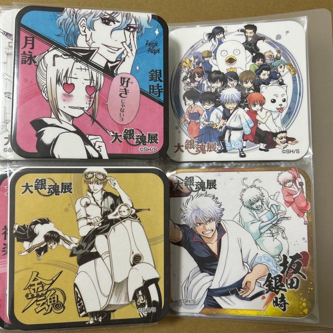 大銀魂展　アートコースターBOX　コンプ　48枚セット+おまけ3点