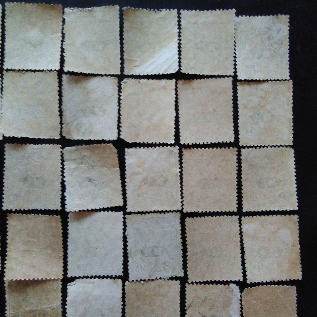 旧版大正毛紙8銭31枚、10銭22枚の53枚セット。 る