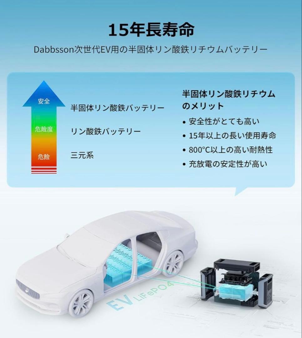 【値下げ】ポータブル電源 ダブソン DBS2300Plus 2330Wh