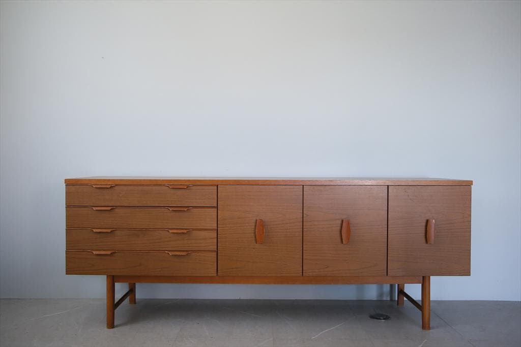 英国アンティーク木製サイドボード/キャビネット/チェスト/机テーブル89-324