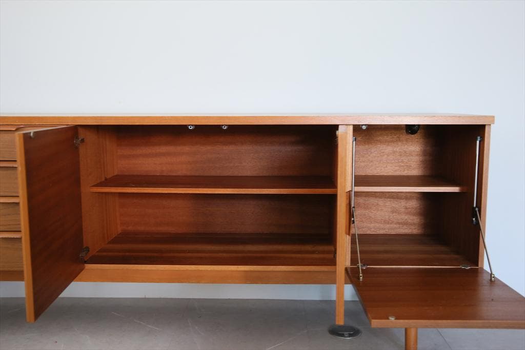 英国アンティーク木製サイドボード/キャビネット/チェスト/机テーブル89-324