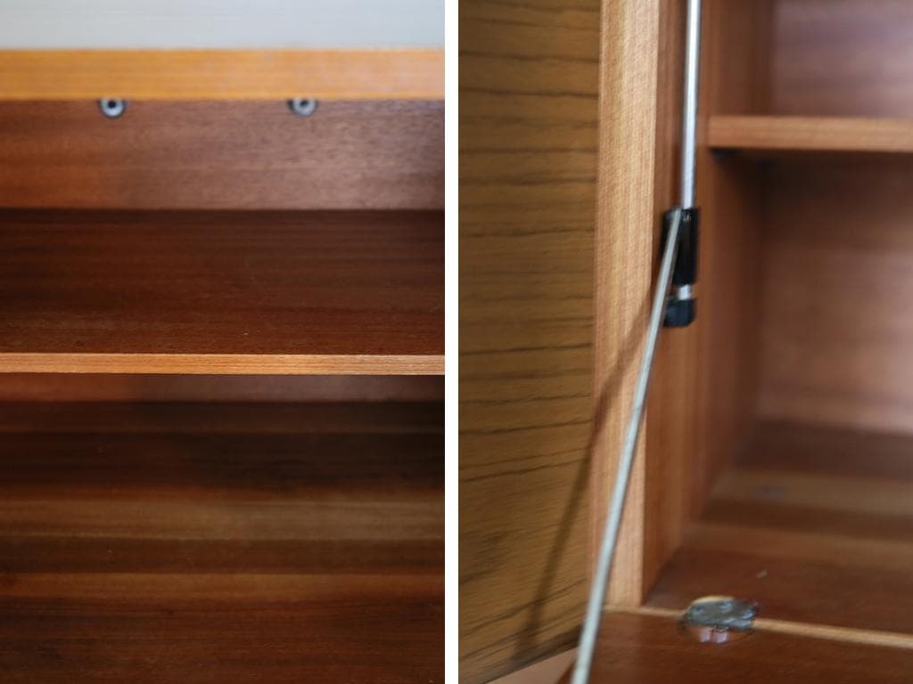 英国アンティーク木製サイドボード/キャビネット/チェスト/机テーブル89-324