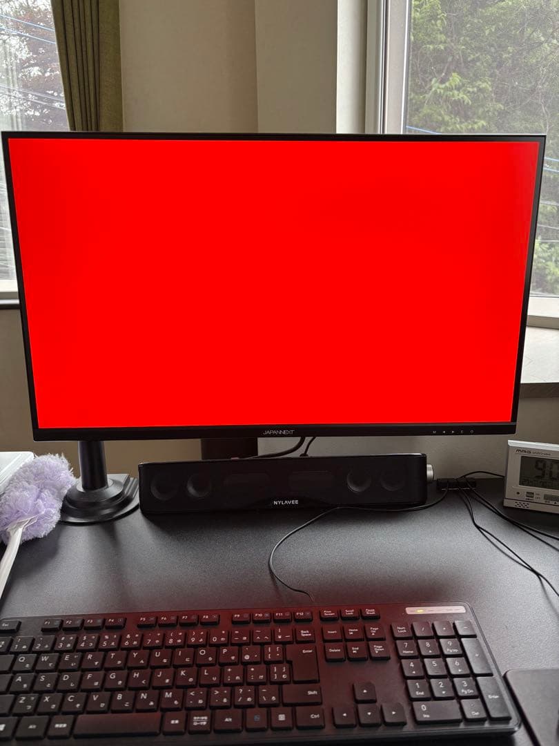 【アームなし】JAPANNEXT 27インチ ゲーミングモニター 165Hz