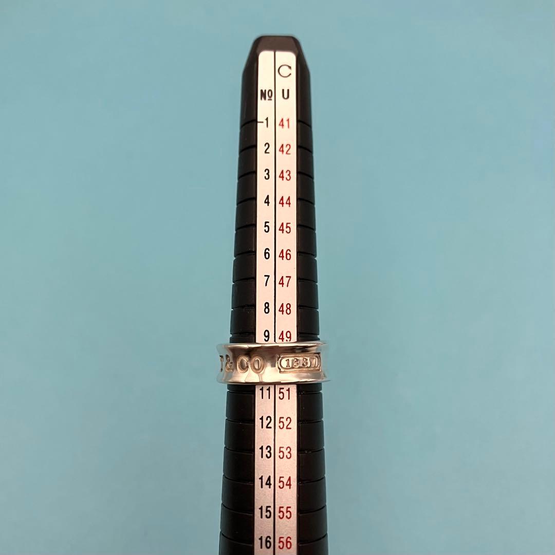 TIFFANY＆Co ナローリング 1837 約9.5号 SV925 少々歪み