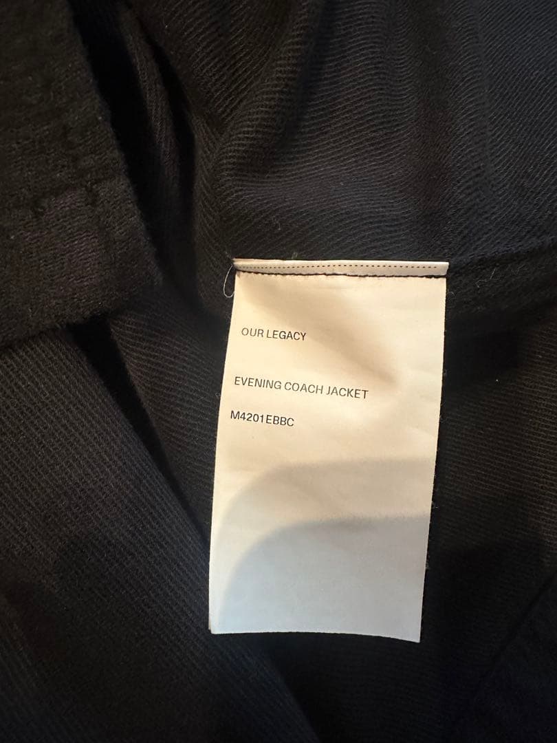 【美品】【OUR LEGACY】EVENING COACH JACKET 46