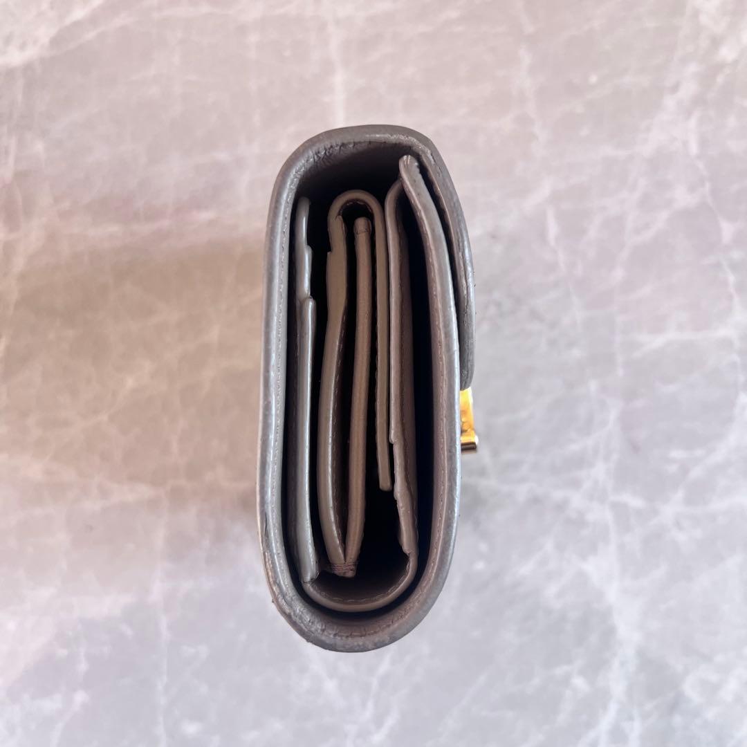 CELINE セリーヌ トリオンフ コンパクトウォレット グレージュ