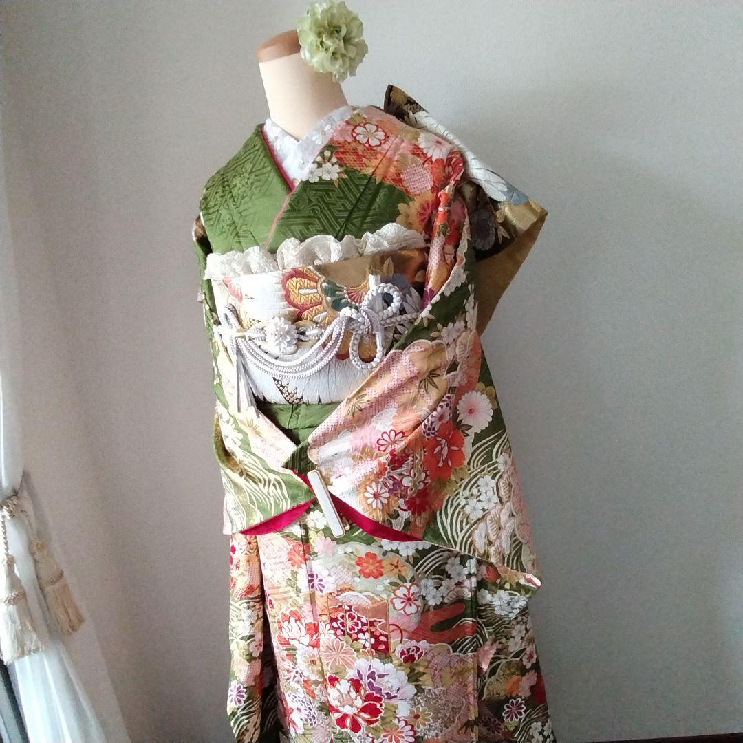 442.凛と可愛い！振袖7点セット　正絹　フルセット　成人式