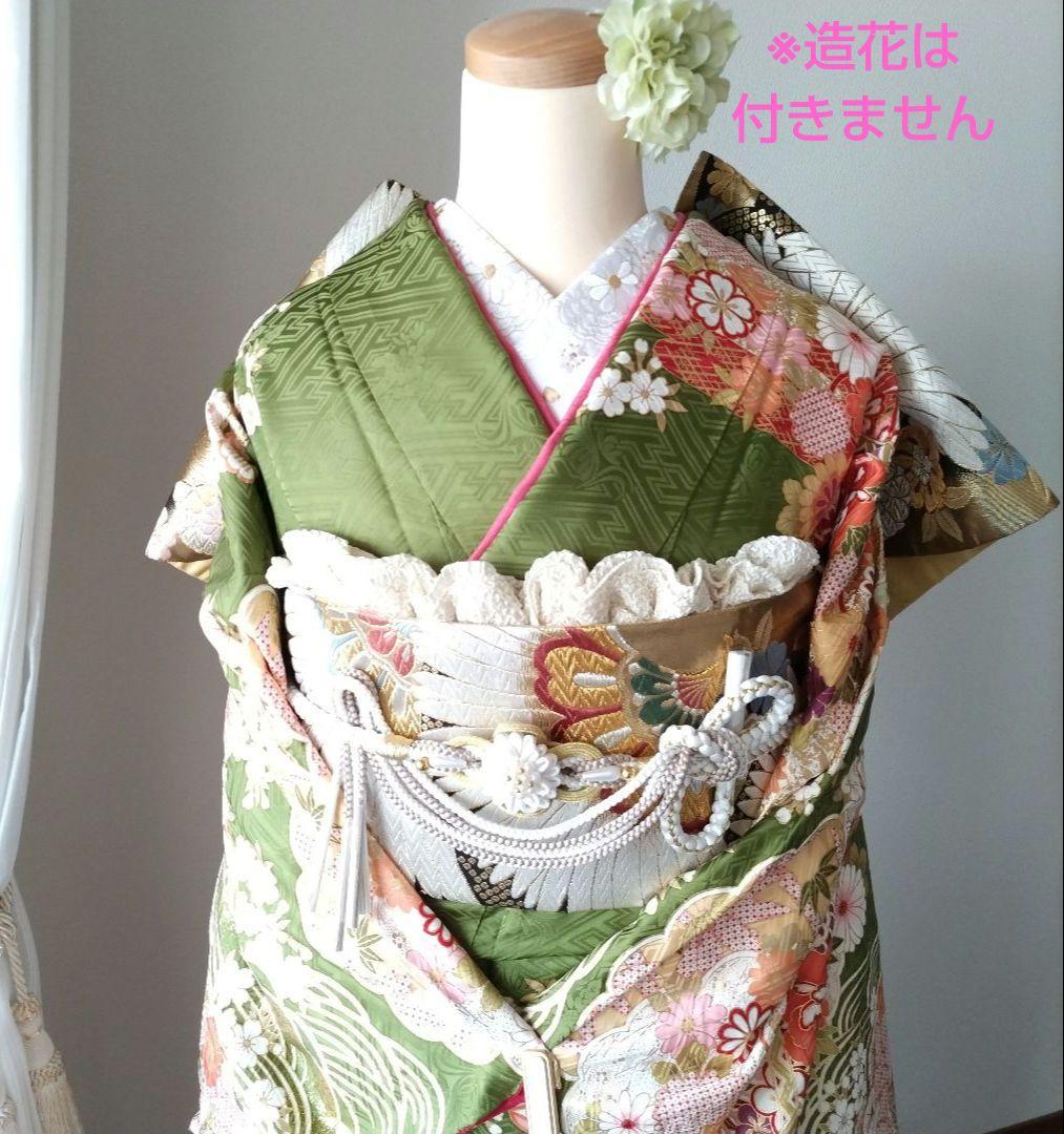 442.凛と可愛い！振袖7点セット　正絹　フルセット　成人式