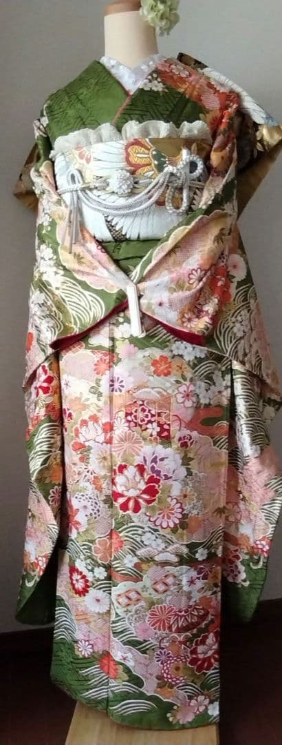 442.凛と可愛い！振袖7点セット　正絹　フルセット　成人式