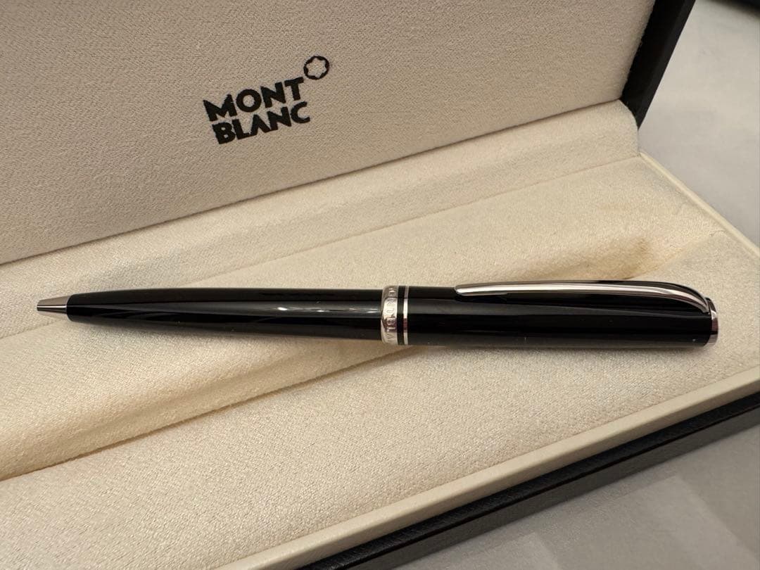【限定値下げ】 美品MONT BLANC ブラックボールペン 専用ケース付き