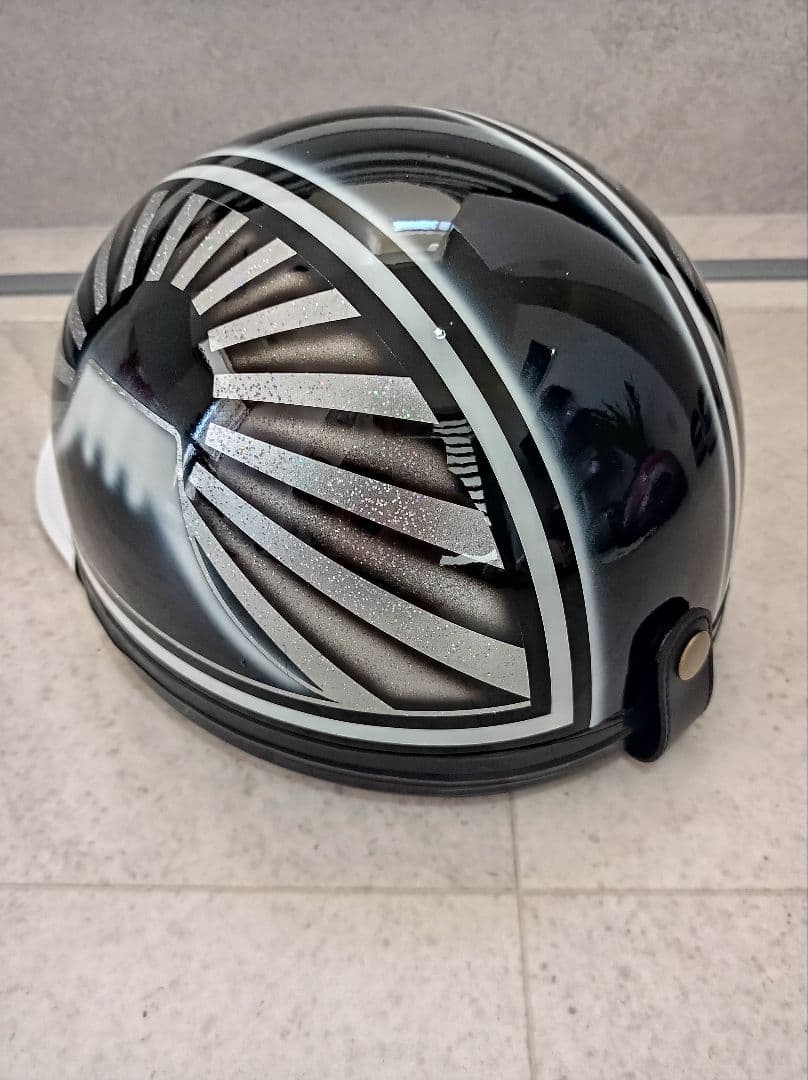 カスタムコルク半　黒白富士日章　七色ラメ