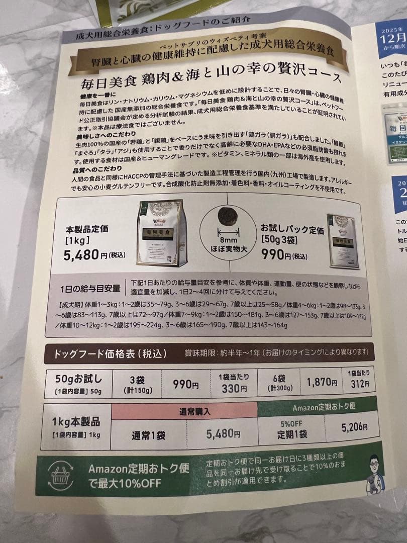 毎日美食　ウィズペティ　２袋♪ お値下げ済み