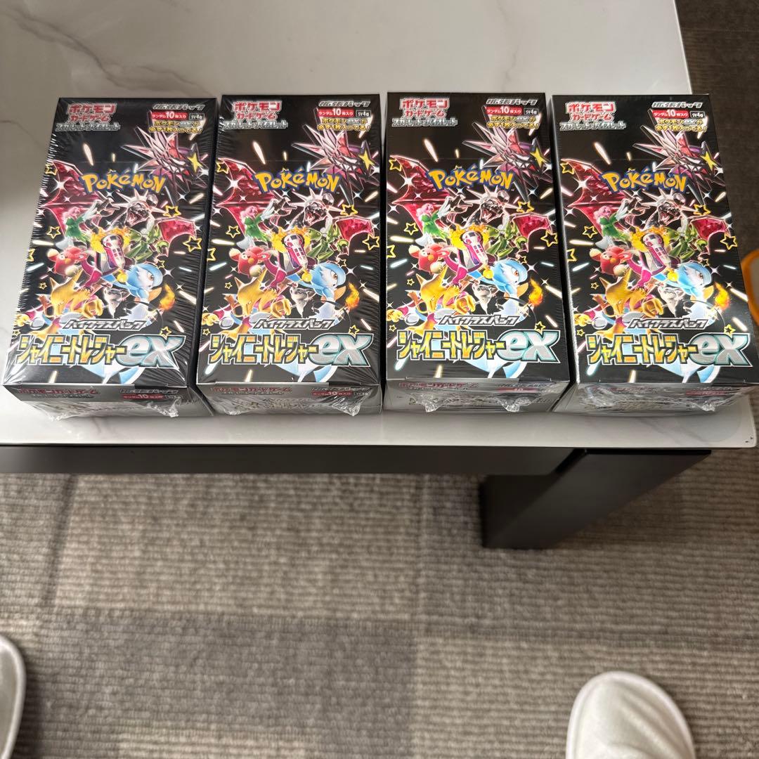 ポケモンカードゲーム ジャイニートレジャーexボックス4個セット