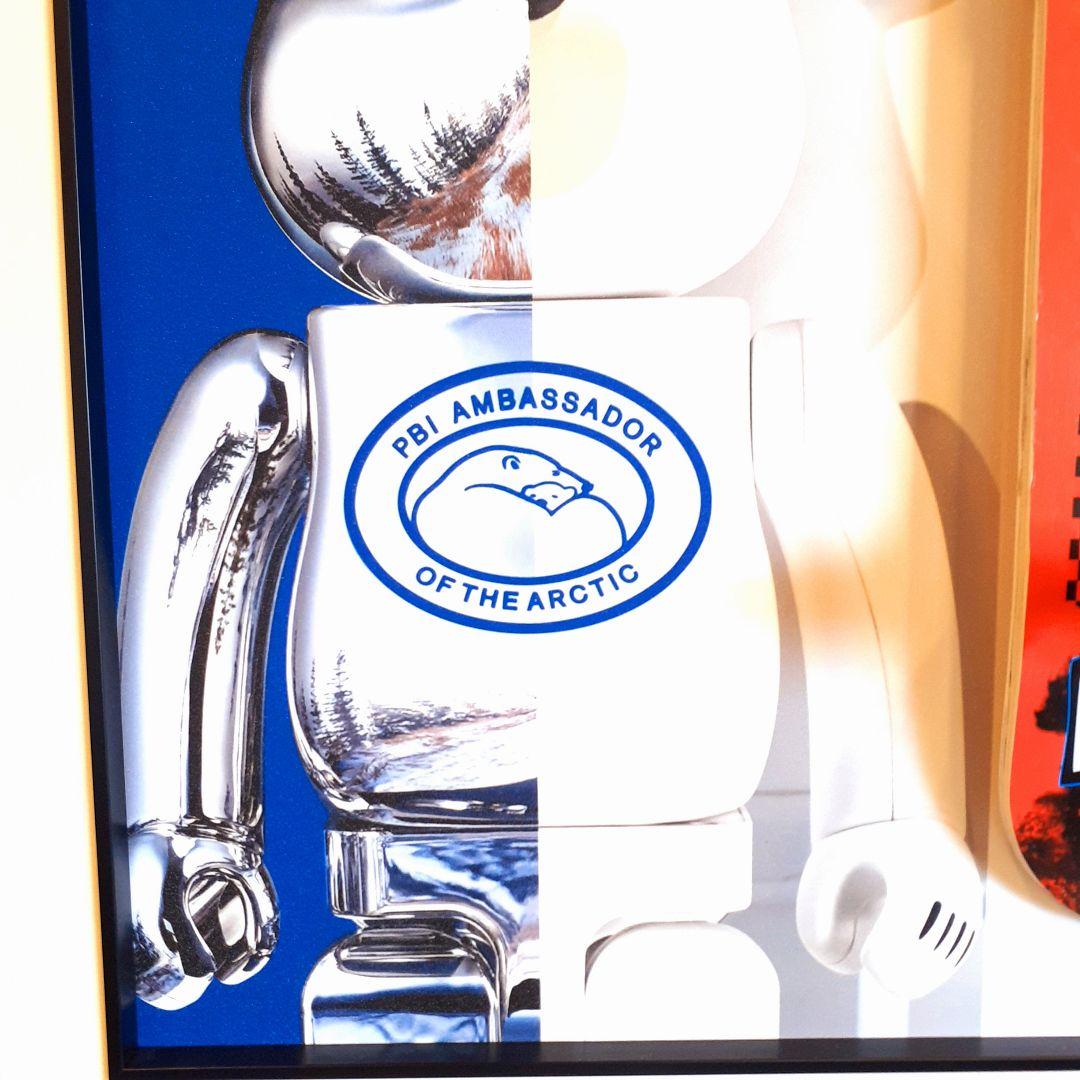 スケボーフィギア付　Louis Vuitton　Supreme　3Dアートパネル