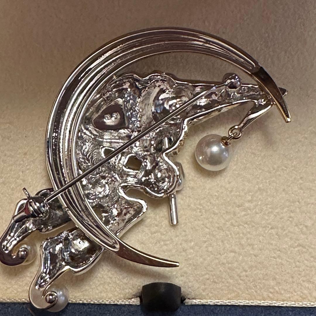 MIKIMOTOミキモト パールブローチ ♡パール４珠♡ピエロデザイン♡未使用品