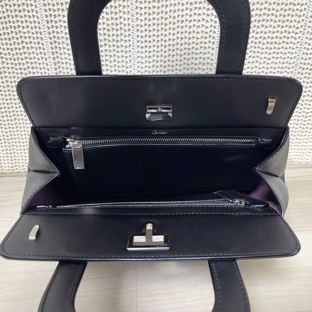 ☆超美品☆ カルティエ ジャンヌトゥーサン レザー製 2WAY ハンドバッグ