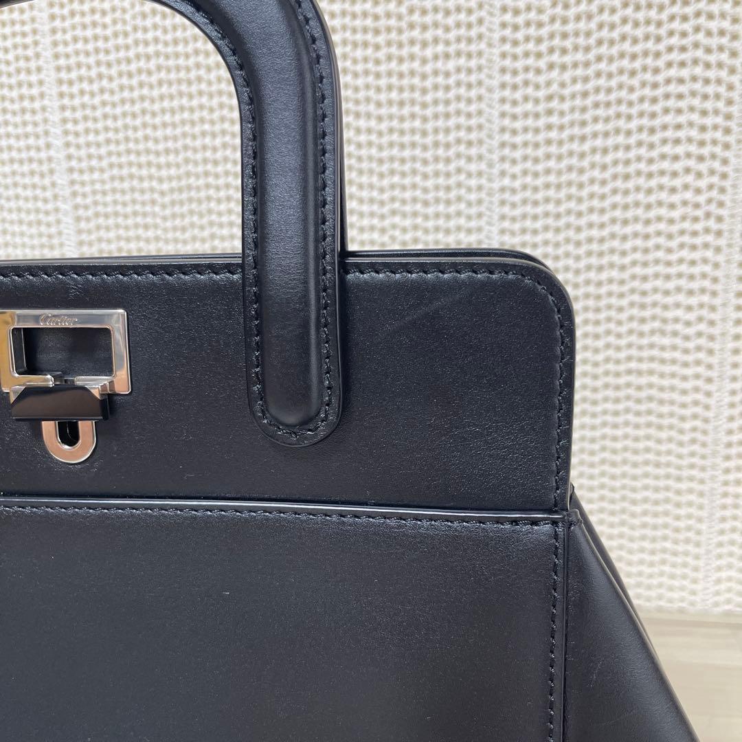 ☆超美品☆ カルティエ ジャンヌトゥーサン レザー製 2WAY ハンドバッグ