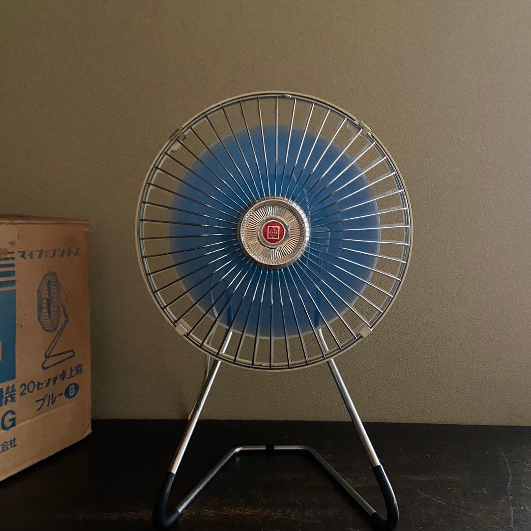 昭和レトロ　卓上扇風機　ナショナル　サーキュレーター　ミニ扇風機　箱、取説付き