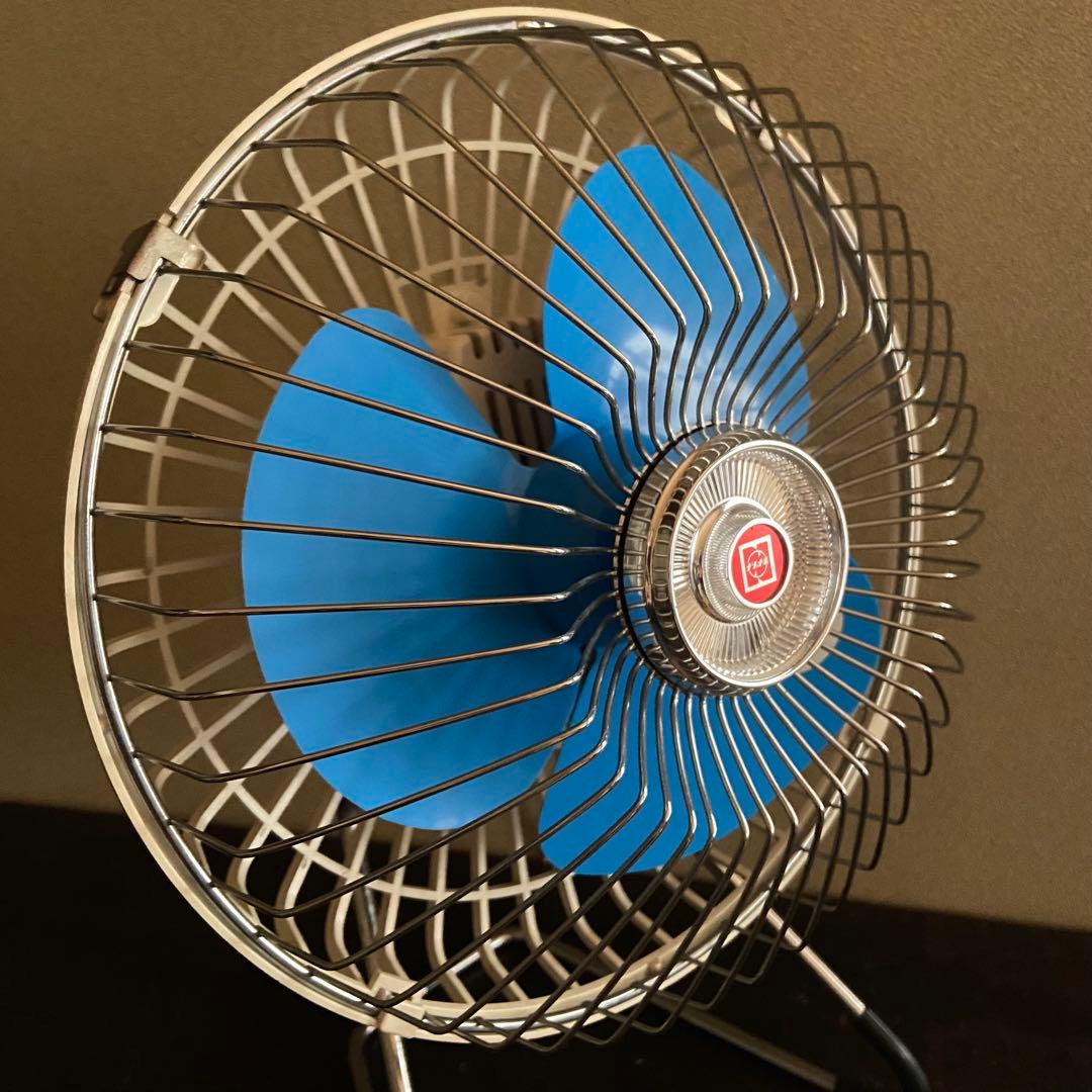 昭和レトロ　卓上扇風機　ナショナル　サーキュレーター　ミニ扇風機　箱、取説付き