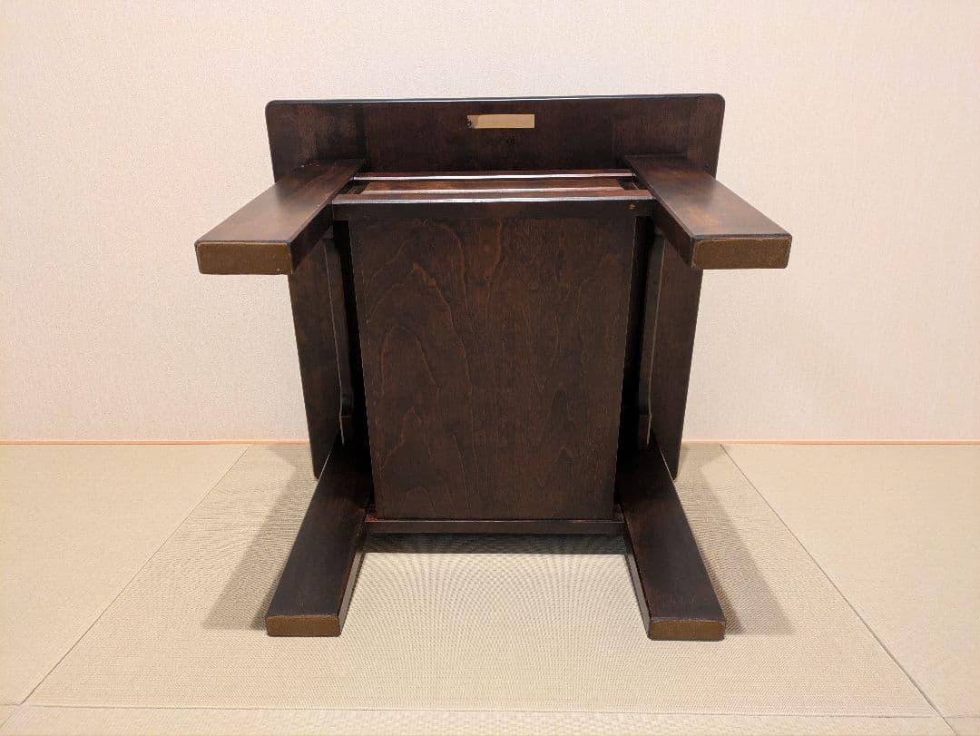 【北海道民芸家具】 北民 サイドテーブル コーヒーテーブル 無垢材 ミズメザクラ