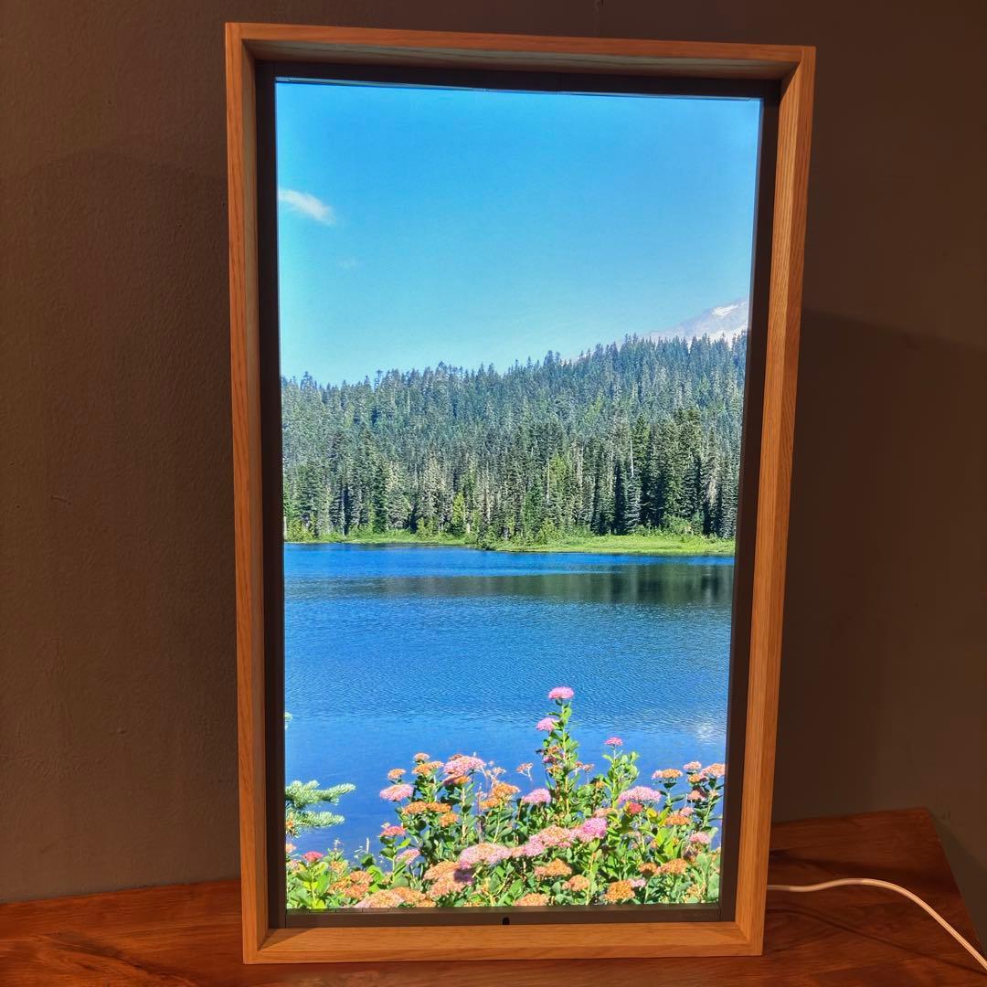 【美品】Atmoph window 2 カリモク木製フレーム