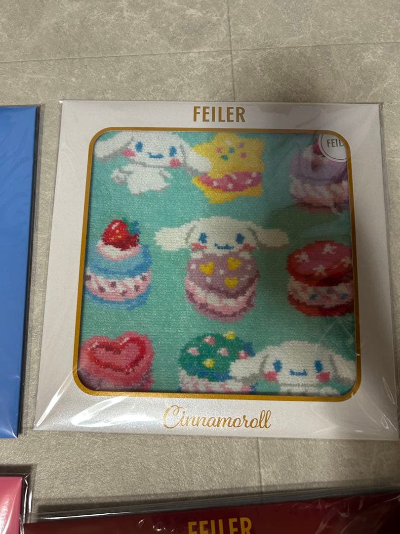 【新品未使用・未開封・パッケージ付】フェイラー×サンリオ　ハンカチ　4枚セット