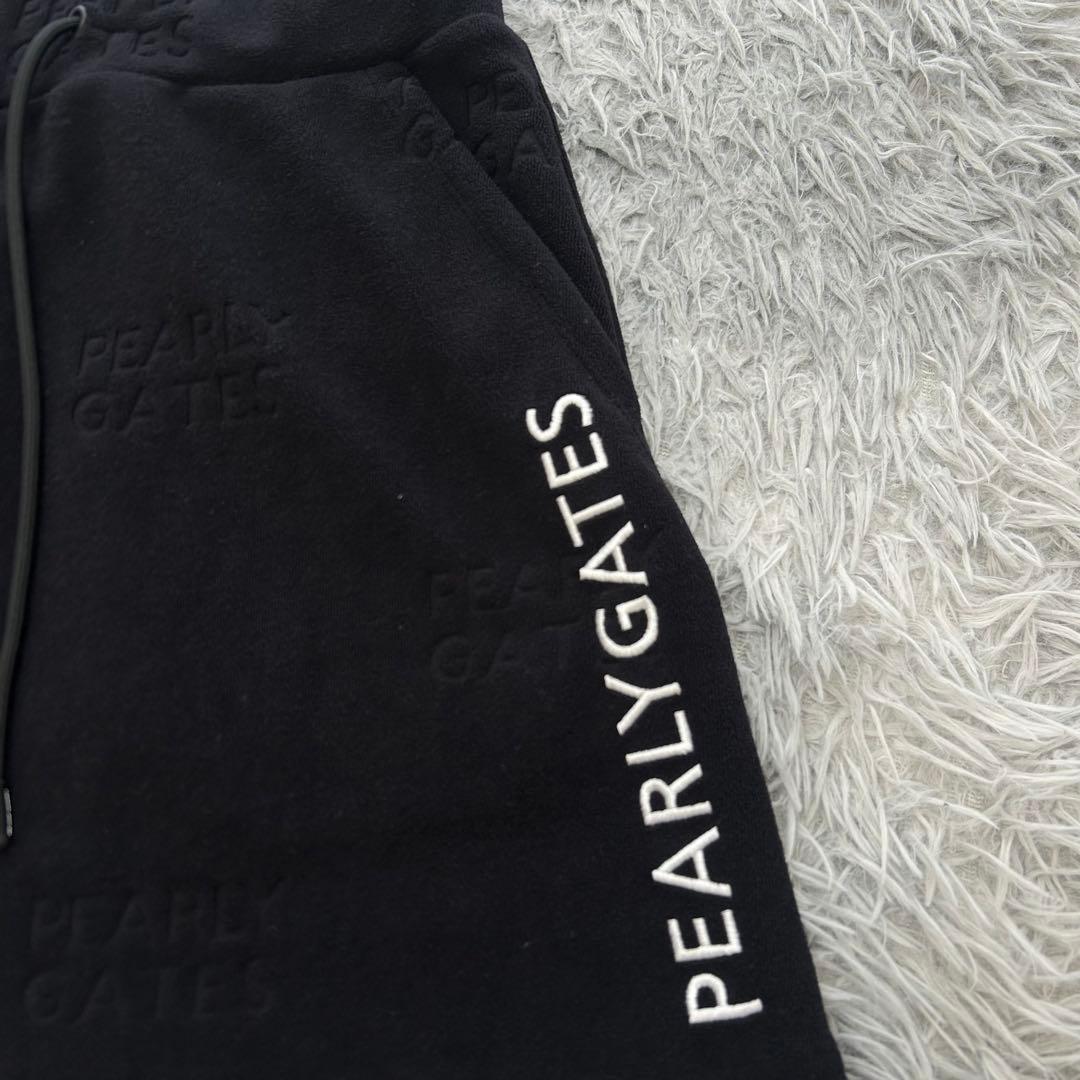 新品　パーリーゲイツ　セットアップ　パーカー　パイル　スカート　ネイビー　1