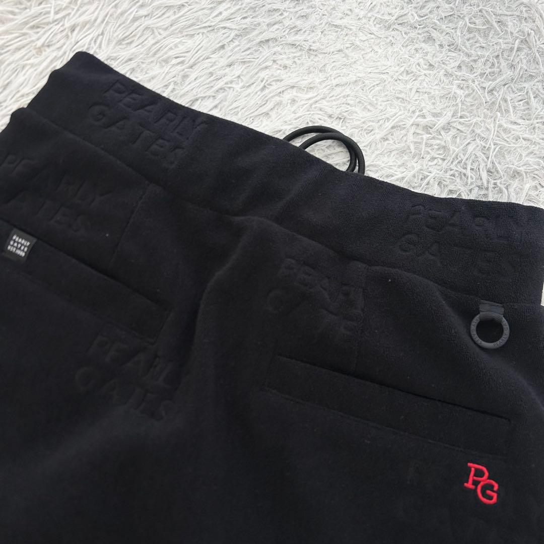 新品　パーリーゲイツ　セットアップ　パーカー　パイル　スカート　ネイビー　1