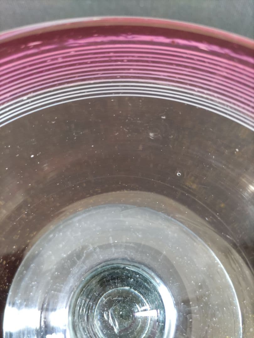 す*れ様 金赤暈し　千段巻氷コップ