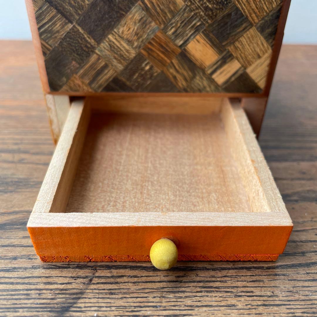 60年代ディズニー　アメリカ　ホーンテッドマンション　寄木細工　からくり仕掛け箱