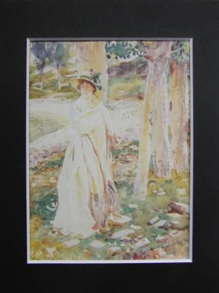 ジョン・シンガー・サージェント、待ち合わせ、希少な額装用画集より