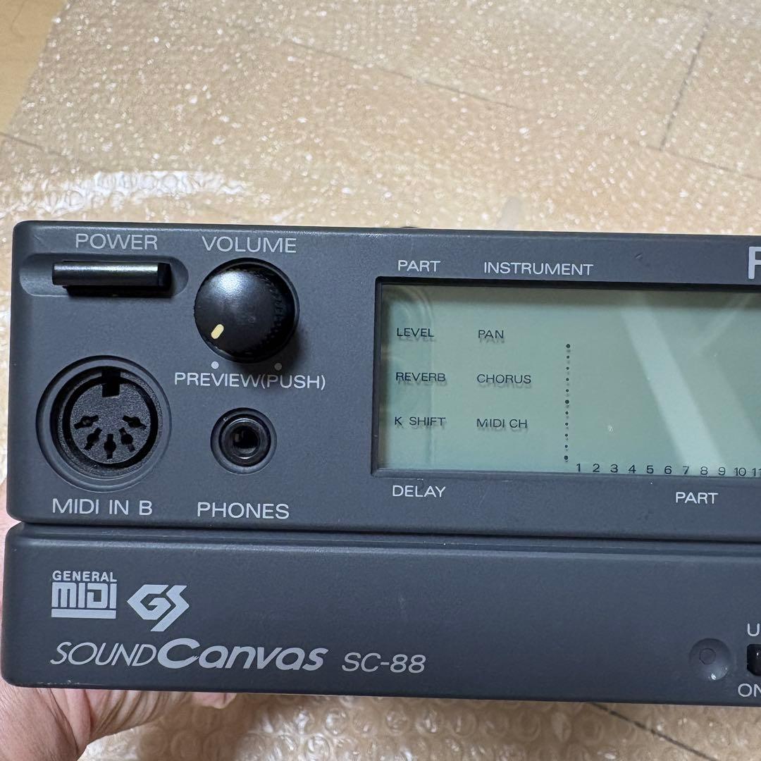 動作品！Roland Sonud Canvas SC-88 音源モジュール