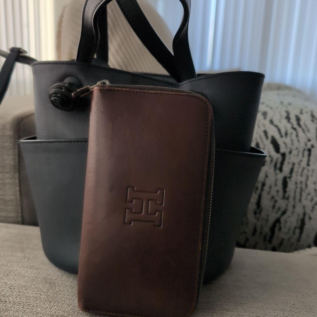 TODS バケツバッグ　ネイビー