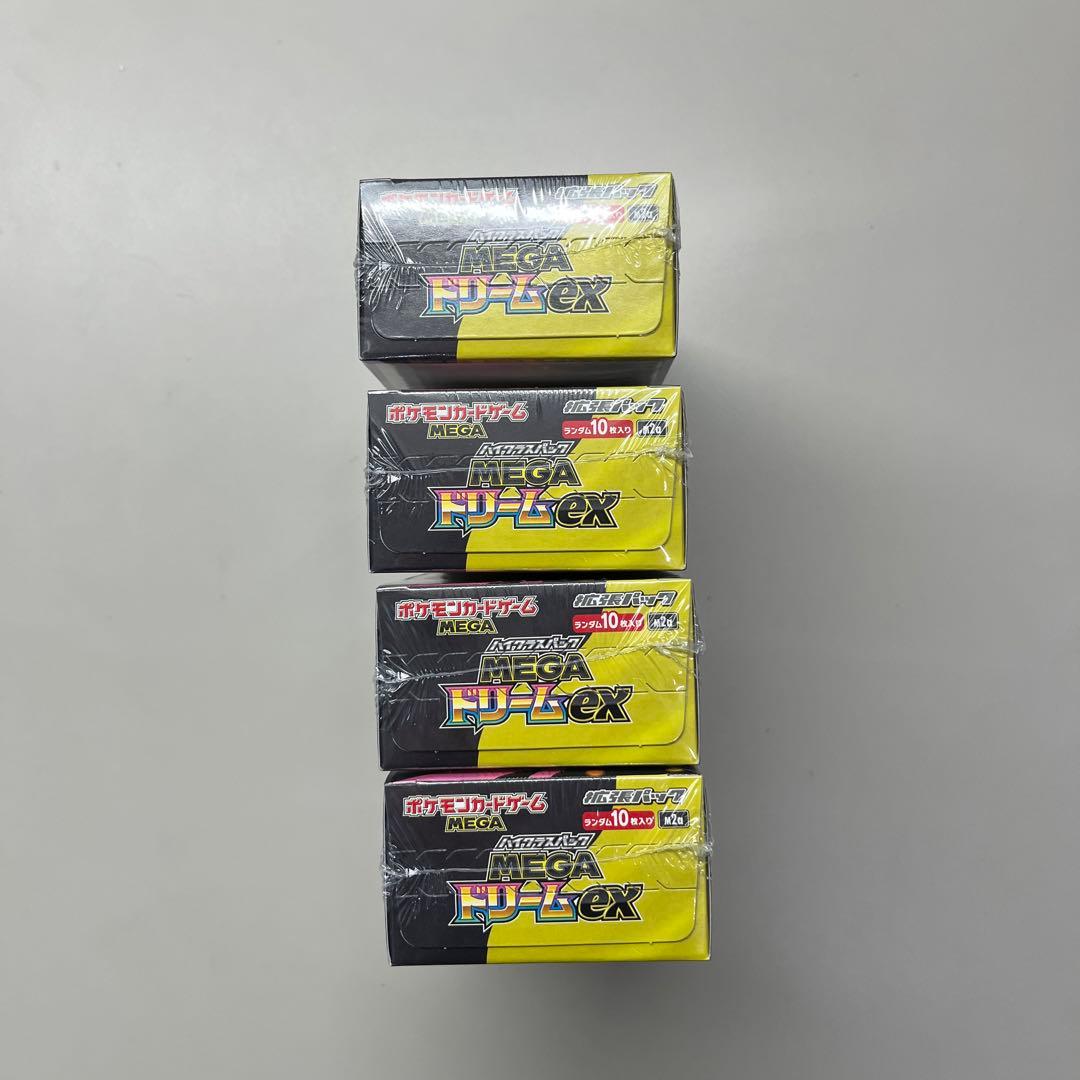 ポケモンカードゲーム MEGAドリームEX シュリンク付き 4BOX